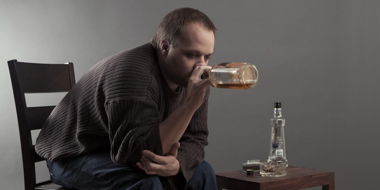männlicher Alkoholismus